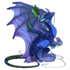 elfin: image; blue dragon (flight rising.maybe)