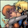 ambersweet: Squirrel Girl kissing Speedball (Squirrel Girl)