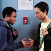 thingswithwings: troy and abed do their special handshake (comm - troy and abed special handshake)