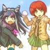 scary_music: (Snowball fight ally Mahiru-chan!)