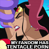 scrollgirl: diana and tentacles; text: my fandom has tentacle porn (dcu diana)