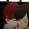 toran: Shin Sekai Yori: Maria hugging Saki. (my life's only wish)
