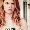 shopfront: Source: Teen Wolf. Malia wrinkling her forehead and looking confused/cranky (TW - [Malia] why are you all so weird?)