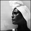 gavagai: A woman wearing a head wrap, shown in profile (headwraps yay)