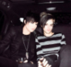 kinkykiedis: A & T in car drinking (Adam and Tommy 1)