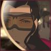 katemonkey: Asami looks in her rear-view mirror and glares at Korra in jealousy (asami glares)