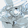 stagewright: art by <user name=6612673 site=pixiv.com> (WINK ► blue. hats off to you.)