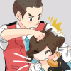stagewright: art by <user name=wonderfulworldofmoi site=tumblr.com> (POLLY ► sibling squabbles.)