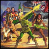 brightknightie: With Hank and Diana in the lead, the children confront Tiamat. (Other Fandom D&D poster)