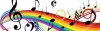 azurelunatic: musical notes and rainbows (notes)
