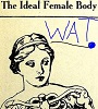 fridgepunk: image originally captioned "Ideal female body", has woman who is a skeleton below the clavicle (The Ideal Female Body)