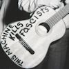 theleaveswant: acoustic guitar with words "this machine kills fascists" written on it; cropped from photo of Woody Guthrie (this machine kills fascists)