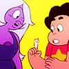 goodbyebird: Steven Universe: Steven has shapeshifted his finger into a tiny kitty's head. (SU and shaaake it out)
