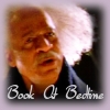 trixieleitz: Book with his hair out text: "Book at bedtime" (book at bedtime)