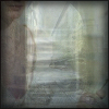 zero_pixel_count: layered: an archway, sunlit steps, a woman reading (writing-unspecified)