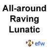 pauamma: EFW All-around Raving Lunatic - black on white ("EFW Lunatic - black on white")