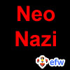 pauamma: EFW Neonazi - red on black ("EFW Neonazi - red on black")