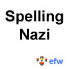 pauamma: EFW Spelling nazi - black on white ("EFW Spelling nazi - black on white")