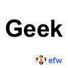 pauamma: EFW Geek - black on white ("EFW Geek - black on white")