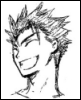 pokechan: CLAMP sketch of Kurogane laughing (Default)