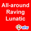 pauamma: EFW All-around Raving Lunatic - white on red ("EFW Lunatic - white on red")