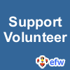 pauamma: EFW Support volunteer - white on blue ("EFW Support volunteer - white on blue")