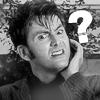 angelbabe_cj: David Tennant as The Doctor looking confused with a superimposed question mark by him. (doctor confused)