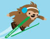 bearleft: (Quatchi ski-jumping)
