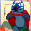 chibimuse: Stitch with a bra on his head (stitch)