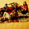 such_heights: amy, eleven, rory and river having a picnic (who: ponds)