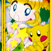 syntaxofthings: A girl and her Pichu from Pokemon ([Pokemon] having fun)