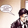 tocryabout: pete wisdom saying "gotta love those happy endings" (wisdom)