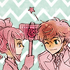 sincere: CG: Anya bops a smiling Suzaku (hammered by a tiny ;;)