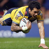 lilly_c: Brent Webb scoring a try when he played for Leeds Rhinos (Superman - try)