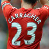 lilly_c: Jamie Carragher wearing a Liverpool shirt with his 23 squad number on the back (Carragher 23)