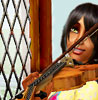 alyarqam: Sim playing the violin (violin Sim)