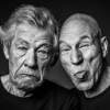 misbegotten: Ian McKellen and Patrick Stewart making faces (RP McKellen & Stewart)