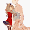 defenceless: (hugging archer)