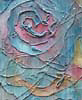 rosefox: A painting of a stylized rose in soft tones with streaks that look like rain. (beauty)