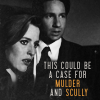 pixel: Mulder and Scully, "This could be a case for Mulder and Scully." (X-Files) (xfiles: mulderscully casefor)