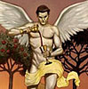timetravellingbunny: Angel's duality (Angel Tarot Temperance)