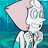 frayadjacent: Close up of Pearl looking excited (SU: Pearl excited)