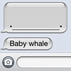 anatsuno: a TXT on an iphone screen, looking like a baby whale (baby whale)