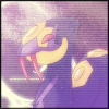 serpentine: a Seviper on a purple background (Pokemon - Seviper)
