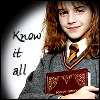 kerravonsen: Hermione with book: know-it-all (Hermione)