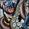 anatsuno: Batman entangled with tentacles, possibly in a fight (batman & tentacles)