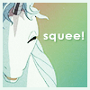 sweet_sparrow: The Last Unicorn looking happy with the text 'squee!' (E: SQUEE)