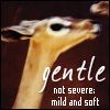 sweet_sparrow: Picture of a deer and the definition of gentle. (E: Gentle)
