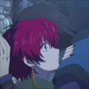 dawnsprincess: Yona's surprised as Hak hugs her (Shippy: Woah there)