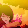 aquamirage: Jinora sleeping with a spirit butterfly on her arm (blossom of hours unleashed)